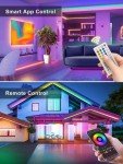 Ledagic 10ft Rgb Led Neon Rope Lights with Remote App Control, IP65 Waterproof Neon Strip Lights for Outdoor, DIY Design Flexible Led Rope Lights for Bedroom Music Sync, Gaming Accessories, Room Decor