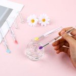 Silicone Lip Brush Set - 4 Reusable Applicators