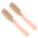 Portable Mini Hair Brush Set - 2 Pack