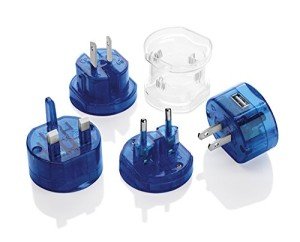 Travel Smart by Conair All-In-One Adapter Plug Set with USB Port