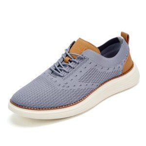 Men's Grey Dress Sneakers – Lightweight & Breathable