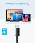 Anker USB to USB C Cable [2 Pack, 6FT], USB A to USB C Charger Cord for Samsung Galaxy S10 S10+, LG V30, Beats Fit Pro and More (USB 2.0, Black)