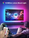 GIPOYENT LED Lights for TV, 16.4FT TV LED Backlight, for 45-75 Inch TV, Music Sync TV LED Light with Bluetooth Function - RGB Color Changing Light Strip for Bedroom (16.4ft)