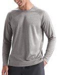 Lightweight Men's Long Sleeve Athletic T-Shirt - Gray