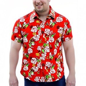 Men's Tropical Floral Hawaiian Shirt Under $10