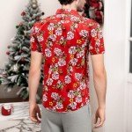 Men's Tropical Floral Hawaiian Shirt Under $10