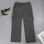 Men's Plus Size Baggy Cargo Sweatpants with Pockets