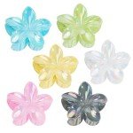 Set of 6 Flower Hair Claw Clips