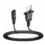 TV Power Cord 6.6ft Cable Compatible with for TCL Roku Smart LED LCD HD TV 24" 32" 40" 42" 43" 48" 50" 55" 60" 65" 75" 85" Inch TV- TCL Roku TV and More TV Power Cable Plug Supply Cord Replacement