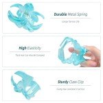 Set of 6 Flower Hair Claw Clips