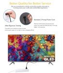 TV Power Cord for Samsung LG Sharp Toshiba TCL Sony Panasonic Hisense Insignia JVC 4k 8k LED UHD HDR QLED Smart Crystal Roku Google Tizen Quantum Pro 2 Prong TV Plug Cable Replacement 10 Feet