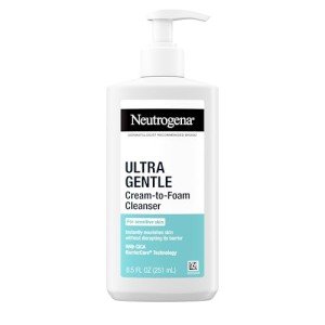 Neutrogena Gentle Cream-to-Foam Facial Cleanser 8.5 oz