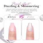 Vegan Glitter Pearl White Nail Polish Under $10