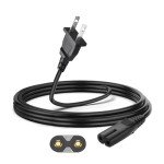 6FT LG TV Power Cord for LG TV 24" 28" 32" 40" 43" 48" 49" 50" 55" 60" 65" 75" 80" 85" LCD HD Smart 4K TV 2 Prong AC Power Cable, 43LH570A 55UH6090 55LH575A 55UH6030 32LH500B Charging Power Cord Cable