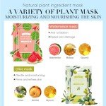 10-Pack Variety Sheet Masks for All Skin Types