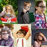 Kids Black Nerd Glasses for Ages 4-12