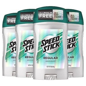 Speed Stick Men's Deodorant, 4-Pack, Regular
