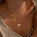 Personalized Gold Initial Necklace for Women - Letter S