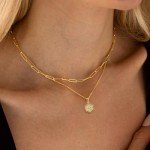 Personalized Gold Initial Necklace for Women - Letter S