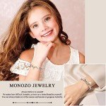 Trendy Natural Stone Initial Bracelets for Women