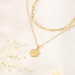 Personalized Gold Initial Necklace for Women - Letter S