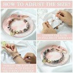 Trendy Natural Stone Initial Bracelets for Women