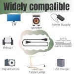 TV Power Cord 6.6ft Cable Compatible with for TCL Roku Smart LED LCD HD TV 24" 32" 40" 42" 43" 48" 50" 55" 60" 65" 75" 85" Inch TV- TCL Roku TV and More TV Power Cable Plug Supply Cord Replacement