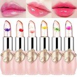 6-Pack Crystal Flower Color Change Lipstick