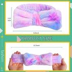 Fuzzy Bow Headband for Skincare and Makeup