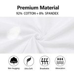 Womens Tank Top Camisoles with Premium Cotton Italian Design - Trimmed with Flower Lace on Neckline (928-White, XL)