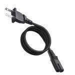 TV Power Cord 6.6ft Cable Compatible with for TCL Roku Smart LED LCD HD TV 24" 32" 40" 42" 43" 48" 50" 55" 60" 65" 75" 85" Inch TV- TCL Roku TV and More TV Power Cable Plug Supply Cord Replacement