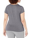 Hanes Women's Sport Performance V-Neck Tee, Granite Heather, X-Large