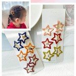 12-Pack Star Hair Clips for Women & Girls