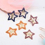 12-Pack Star Hair Clips for Women & Girls