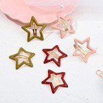 12-Pack Star Hair Clips for Women & Girls