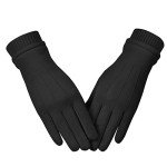 Cozy Touchscreen Winter Suede Gloves for Women