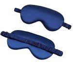 Silk Sleep Mask with Elastic Strap – Navy