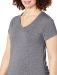 Hanes Women's Sport Performance V-Neck Tee, Granite Heather, X-Large