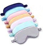 Silk Sleep Mask with Elastic Strap – Navy