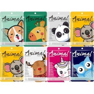 Cute Animal Facial Mask Sheets - 8 Pcs Pack
