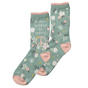 Karma Women's Crew, Light Green Hippie, One Size