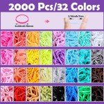 32 Colors Mini Hair Bands with Styling Tools