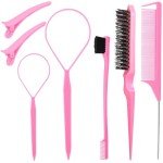Triple Teasing Hair Tool Set in Pink