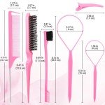 Triple Teasing Hair Tool Set in Pink