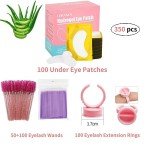 350 PCS Under Eye Gel Pads & Brushes Set