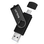 THKAILAR 64GB Type C 3.1 USB Flash Drive-2 in 1 Thumb Drive with USB and Type C Port-Compatible with Mac Pro/Laptops/PC Transfer Data(Black)