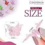 Glitter Mini Butterfly Hair Claw Clips Set