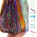 16-Color Hair Tinsel Kit for Kids and Adults