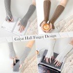 Knitted Fingerless Arm Warmers for Women