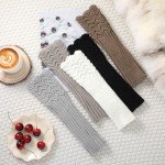 Knitted Fingerless Arm Warmers for Women